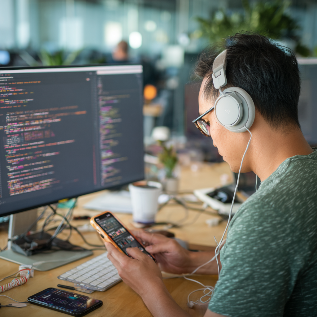 Mobile app developers can make software for iOS and Android