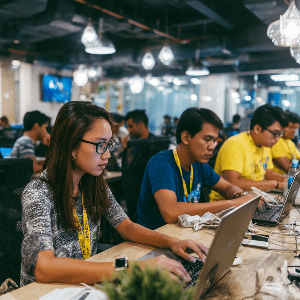 Co-working spaces also offer leased workstations