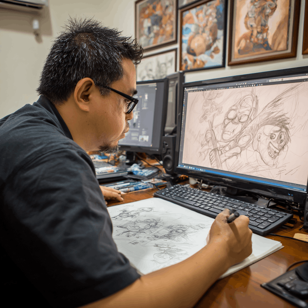 Many studios work with offshore animators and artists
